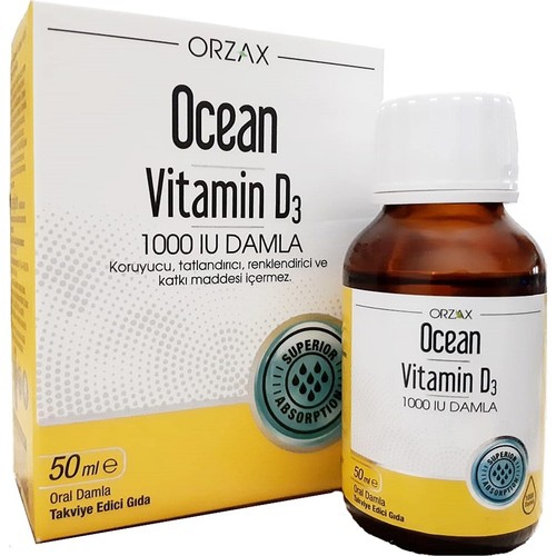 Ocean Vitamin D3 1000 IU 50 ml Damla