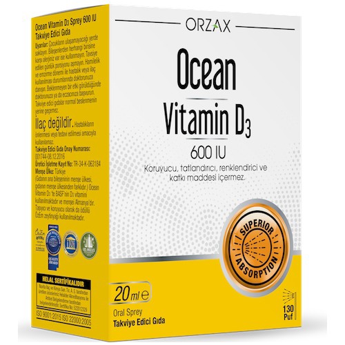 Ocean Vitamin D3 600 IU Sprey 20ml