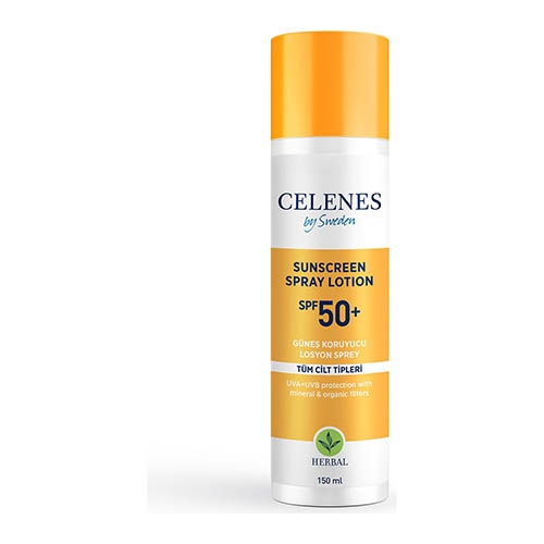 Celenes By Sweden Herbal Güneş Koruyucu Losyon Sprey 50 Spf 150 ml - Tüm Cilt Tipleri