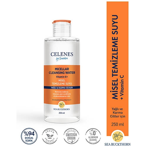 Celenes By Sweden Sea Buckthorn Misel Temızleme Suyu 250 ml Yağlı - Karma