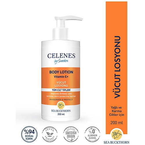 Celenes By Sweden Sea Buckthorn Vucut Losyonu 200 ml