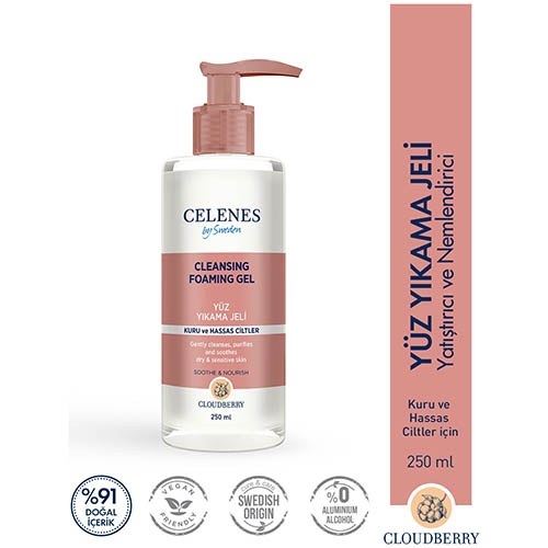 Celenes By Sweden Cloudberry Temızleme Jelı 250 ml Kuru - Hassas