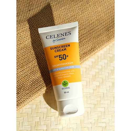 Celenes Herbal Güneş Kremi Kuru ve Hassas Ciltler 50 Spf 50 ml