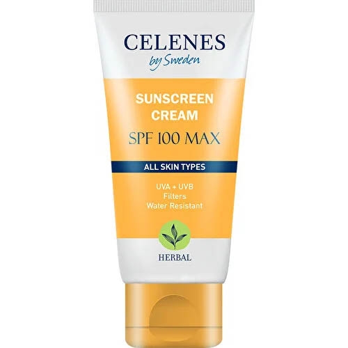 Celenes By Sweden Herbal Güneş Koruma Kremi 100 Max Spf 50 ml - Tüm Cilt Tipleri