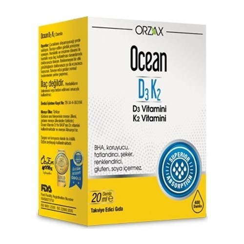 Ocean D3 K2 20ml Damla