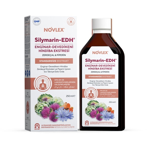 Novlex Silymarin-EDH Enginar, Devedikeni, Hindiba Ekstraktı 250 ml