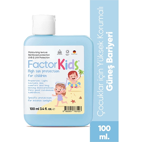 Factor Kids Ultra Nemlendirici Çocuklar Için Yüksek Korumalı Güneş Kremi SPF50