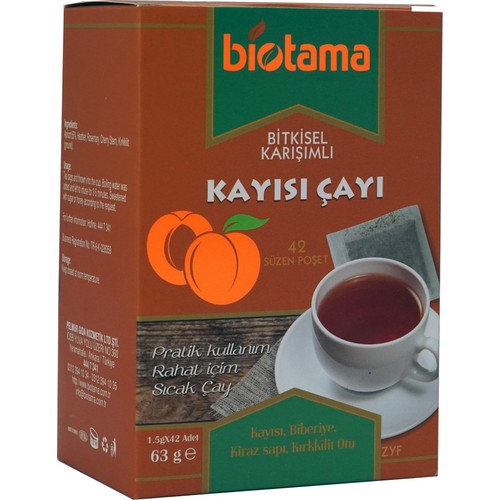 Biotama Kayısı Bitki Çayı 42’li Süzen Poşet