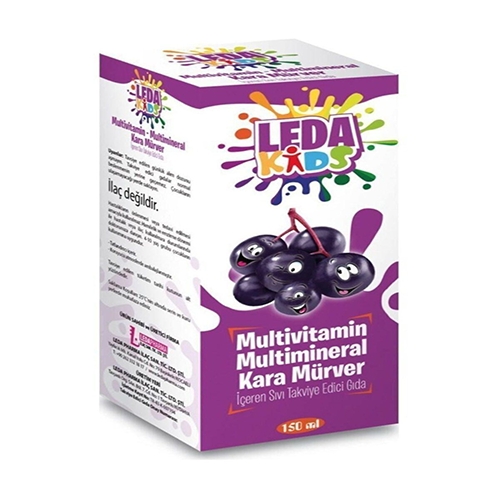 Leda Kids Kara Mürver Ekstresi C Vitamini Ve Çinko  150 Ml