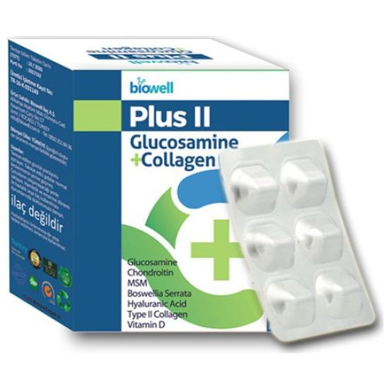 Biowell Plus Glucosamine+Collagen 60 Kapsül