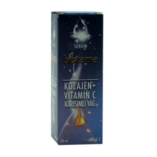 Biotama Kolajen, Vitamin C Karışımlı Yağ 50 ml