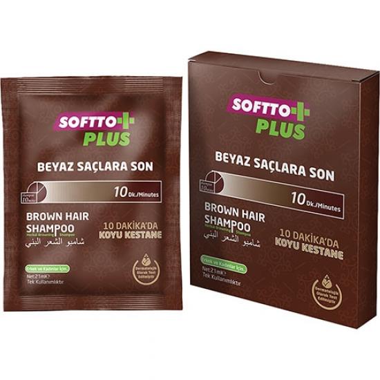 Softto Plus Koyu Kestane Şampuan 21 ml