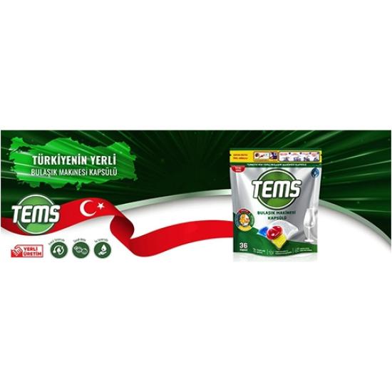 Tems 4 Etkili Bulaşık Makinesi Kapsül Deterjanı 