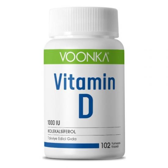  Voonka Vitamin D 102 Yumuşak Kapsül 